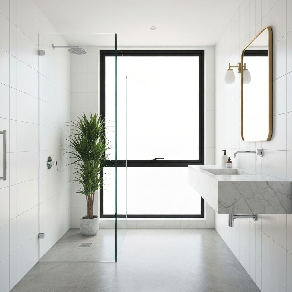 Modern bathroom fitting